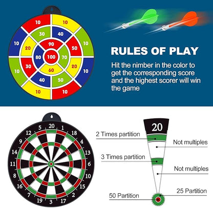Magnetic Dart Board - 12pcs Magnetic Darts - Excellent Indoor Game and Party Games - Gifts for 5 6 7 8 9 10 11 12 Year Old Boy Kids