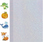 Holographic Sticker Paper, 24 Sheets Transparent Holographic Laminate Vinyl Sheets Self Adhesive, Clear Overlay Lamination Sticker Film for Stickers DIY Crafts, Dots Patterns - 8.5x11 Inch