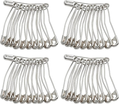 120Pcs Curved Safety Pins Size 2, 1.5" / 38mm Quilting Basting Pins, Bent Safety Pins for Quilting and Knitting (Sliver)