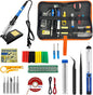 Soldering Iron Kit, 21-in-1 with Adjustable Temperature, 5 Soldering Tips, 60W Soldering Iron, Solder Wire, Desoldering Pump, Stand - A Welding for Electronic Hobbyist DIY with 110V US Plug