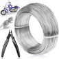 18 Gauge Aluminum Craft Wire Jewelry Making, 328 FT Metal Wire Armature Bendable Wire for Bonsai Trees, Sculpting, DIY Crafts Beading Floral (Silver, 1 mm Thickness)