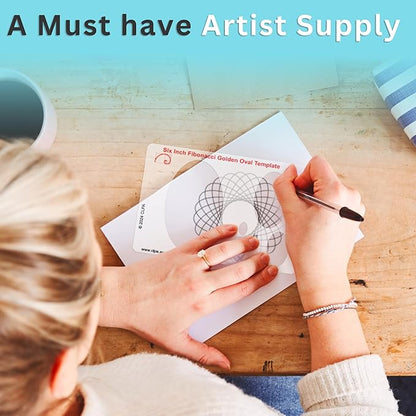 Oval Stencil Template for Drawing and Drafting: A Fibonacci-Inspired Circle Template for Drawing Tool for Artists Allows The Simple Application of The Golden or Divine Ratio for Artistic Design