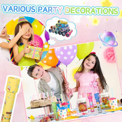 Chivao 30 Pcs Classic Kaleidoscopes Kids Vintage Toys, Return Gifts for Kids Birthday Mini Kaleidoscope Kit for School Classroom Prizes, Stock Stuffers Bag Fillers, Random Colors(Cute Style)