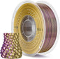 ELEGOO Silk PLA Filament 1.75mm Dual Color Yellow Purple 1KG, Shiny 3D Printer Filament Dimensional Accuracy +/- 0.05mm, 1kg Spool(2.2lbs) Fits for Most FDM 3D Printers
