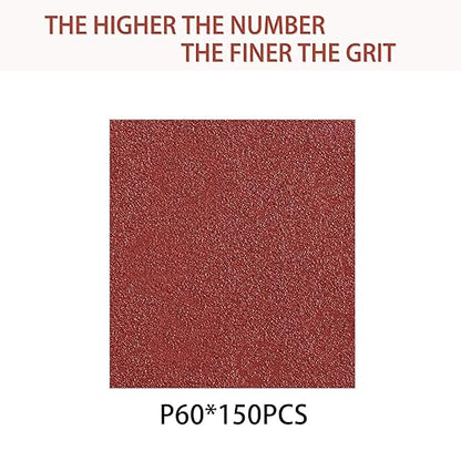 150pcs 60 Grit Sanding Discs, 5-Inch 8-Hole Sandpaper, for Woodworking or Automotive