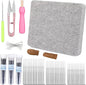 Mayboos Felting Kit with 8"x10" Mat, Needles for Wool & Leather Guards
