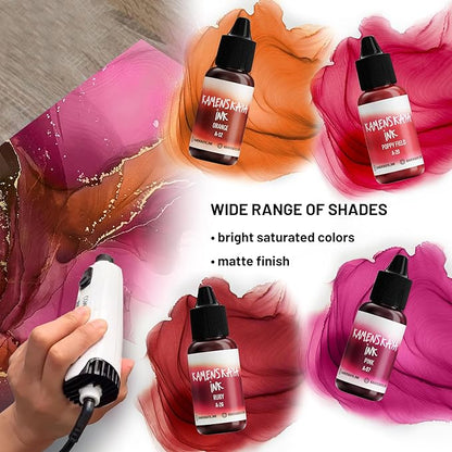 Alcohol Ink Set - 34 Color Variations - Set #28-4 Alcohol Inks x 0.51 fl oz (15 ml)