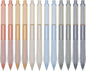 Gel Pens 0.5mm Point Pen Black Ink Smooth Writing Retractable Pen for Office,School Supplies,12-Count (Gold clip)