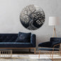 My Photostation.com 31.5''(80cm) Diameter Twilight Tree of Life Round Glass Wall Art Tempered Glass Printing Wall Decor Large Wall Art Wall Hangings
