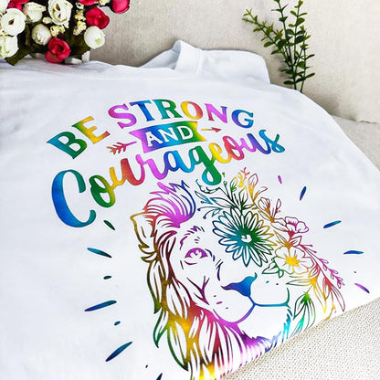 VINYL FROG Metallic Foil HTV Vinyl Roll 12" x12ft Rainbow Chrome Heat Transfer Vinyl Iron on Vinyl Easy to Cut & Weed DIY Heat Press Design for T-Shirts