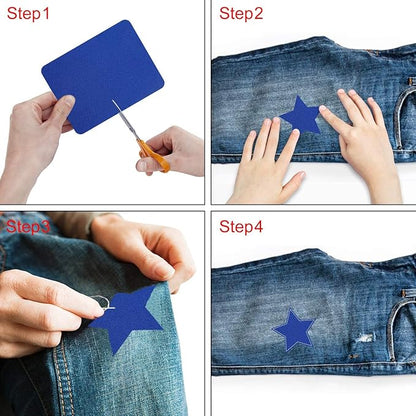 Augshy Iron On Patche, 29 Pieces Iron On Patches for Clothing Repair Jeans 4.9 x 3.7 Inch (Colorful)