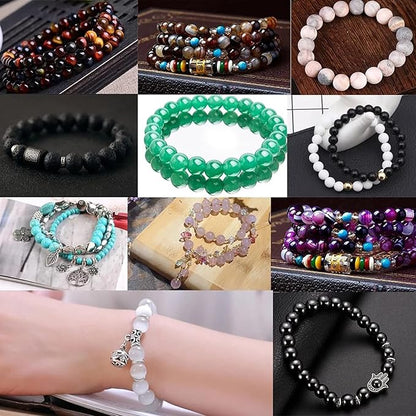 32pcs 12mm Pink Crystal Glass Round Loose Spacer Beads for Jewelry Making DIY Bracelet Necklace Healing Power Stone Beads