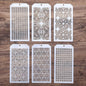 DIY Decorative Stencil Template for Scrapbooking Painting on Wall Furniture Crafts,Set of 6 (Seamless Geoemtry)