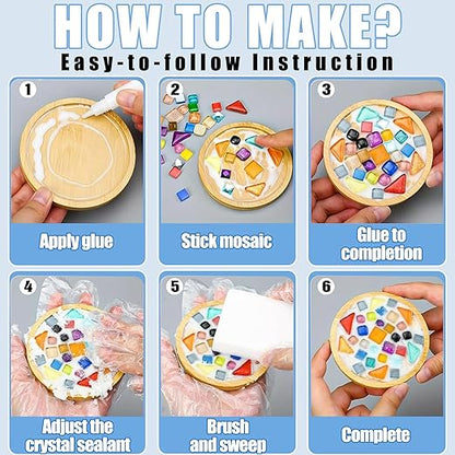 Mosaic Crystal Grout – Ultimate Grouting Solution & DIY Craft Essential for Mosaic Tile Projects, Handmade Art, & Home Decor (8.8oz)