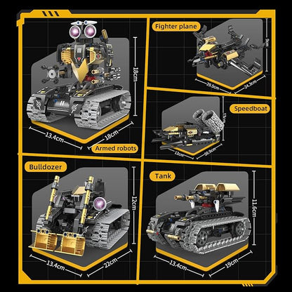 5 In1 Robot Toy for Kids Building Kit,323 Pcs Blocks App & Remote Control Robotics Kit,Steam Rc Robot Building Toys for Kids Age 6 7 8 9 10 11 12+,DIY Educational Gift for Boys & Girls