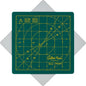 The Quilted Bear Rotating Cutting Mat 7" x 7" - Locking & Rotating Self Healing Cutting Board for Sewing, Fabric & Effortless Quilting - 360 Degree Sewing Supplies Mat for Craft Table (Green)