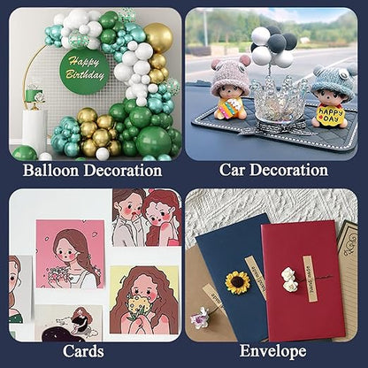 Adhesive Stick dots Two-Sided Sided Mounting Putty Stick Tack for Wall Hanging Crafts Balloons Festival Party Decorations,Clean Removable(0.39"*0.78"-400)