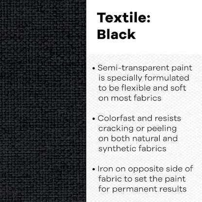 Jacquard Textile Paint 8 Oz Black