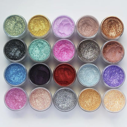 Premium Diamond Mica Powder Pigment- for Epoxy, Resin, Soap, Paint, Woodworking, Acrylic Pouring, Bath Bombs, Fishing Lures - DIY Arts and Crafts Additive (Diamond Red Gold)