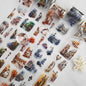 PET Tape Stickers for Journaling,6 Rolls Transparent Street Landscape Stickers for Scrapbook Supplies,Junk Journal,DIY Arts Crafts(Street Corner Travels)