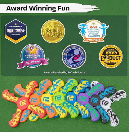 Pool Toys Foam Boomerang - Fun Stocking Stuffer Gifts for Girls & Boys All Ages - Easy to Use & Soft and Safe - Beach Games & Summer Fun - Outdoor Toys For Kids Ages 6 7 8 9 10 11 12 + Year Old