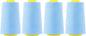 Mandala Crafts 4 Pack of Serger Threads Cones Spools - 40S/2 24000 Yards Polyester Ice Blue Threads for Sergers Machine and Overlock Quilting Sewing Machine
