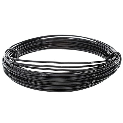 The Beadsmith Anodized Aluminum Wire – 12 Gauge – 39 feet – Black Color – Bendable Craft Wire Used to Jewelry Making, Wire Wrapping, Sculpting, Floral, Modeling and Other DIY Arts & Crafts