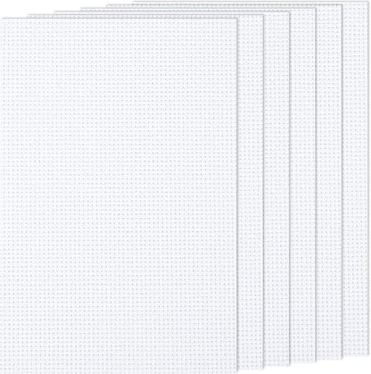 6 PCS Cross Stitch Aida Fabric 14 Count, 18 by 12 Inch, Classic Reserve Cross Stitch Aida Cloth for Home DIY Embroidery Decoration, White