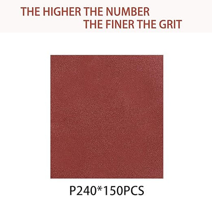 150pcs 240 Grit Sanding Discs, 5-Inch 8-Hole Sandpaper, for Woodworking or Automotive