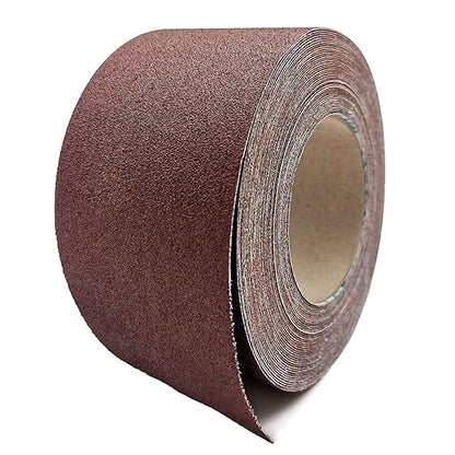 120 Grit Sandpaper Roll, 3 Inch x 49 Feet Emery Cloth Roll Aluminum Oxide Abrasive Paper Roll Continuous Sandpaper for Metalworking, Woodworker, Furniture Repair, Sanding Automotive Plumbing
