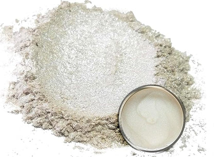 Eye Candy Pigments Premium White Mica Powder - Shoji (50gr) - for Epoxy, Resin, Soap, Paint, Woodworking, Acrylic Pouring, Bath Bombs, Fishing Lures - DIY Arts and Crafts Additive