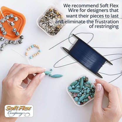 Soft Flex 49 Strand Beading Wire - Medium 0.19 Diameter - 100 Feet Nylon Design Wire