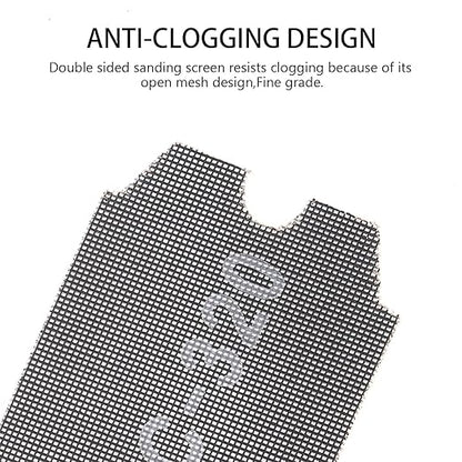 SCOTTCHEN Drywall Sanding Screen Mesh Sheet 4-3/16" x 11-1/4" Grit #320-12pcs