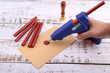 Yoption 15 Pieces Glue Gun Sealing Wax Sticks for Wax Seal Stamp, Great for Wedding Invitations, Envelopes, Cards, Christmas Gift Ideas, Wine Packages (Wine Red)