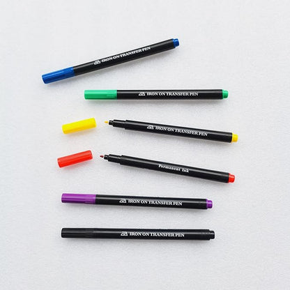 Iron On Transfer Pens, Embroidery Transfer Pen, 6 Pack