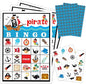 Pirate Ship Adventures Bingo Game Cards(24 Players), Pirate Party Bingo Card for Family Friend Adult, Large Group Skull Party Activity Favor Decoration Supplies -007