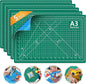 WORKLION Self Healing Cutting Mat - 12 x 18 inch Double Sided 5-layer Gridded Rotary PVC Cutting Board, for Sewing, Quilting, Scrapbooking and Arts & Crafts Projects (5 Pack)