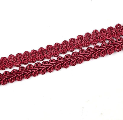 BEL AVENIR Braid Trim 1/2 inch 13.6 Yards French Gimp Basic Sewing Polyester DIY Crafts Costume Home Decorative (Red)