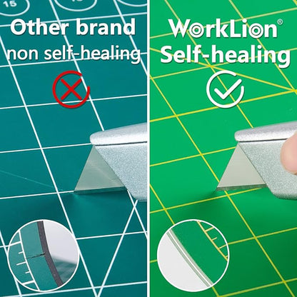 worklion self healing cutting mat 36" x 48" for sewing,fabric cutting,rotary cutting,5-layer non-slip as desk top for Scrapbooking & Quilting & Sewing & Arts & Crafts Project……
