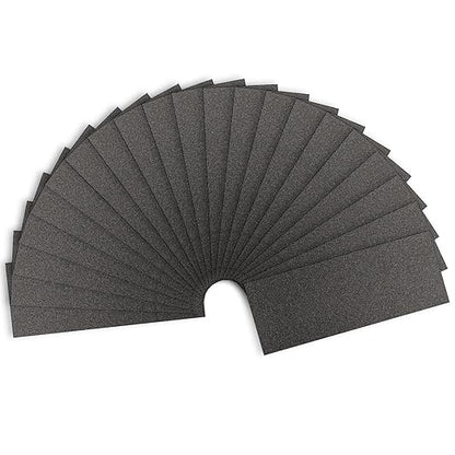 Sandpaper 120 Grit, Wet Dry Sanding Sheets 9 x 3.6 Inch for Wood Furniture Finishing, Metal Sanding and Automotive Polishing,21 -Sheet