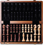 A&A 15" Magnetic Wooden Chess Set, Handmade 3" King Height Knight Staunton Chess Pieces with 2 Extra Queen, Folding Portable Travel Game Set