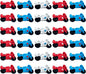 36 Pcs Pencil Eraser Set, 3D Cute Erasers for Kids, Children's Gifts, Party Favor, Classroom School Rewards (Motorcycle)