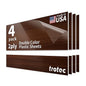 Trotec TroLase | 12"x24"x1/16", 4 Pcs | Cherry/White | 2 Ply | Modified Acrylic | Laser Engraving Double Color Plastic Sheet | Engraving Blanks for Laser, Saw, Guillotine | Made in USA