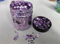 Gilding Flakes,Gold Foil Flakes for Resin,Blue Red Purple Pink Metallic Foil Flakes for Resin Jewelry Making,Nails,Painting Art,Crafts and Slime (Peach Purple)