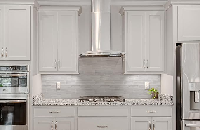 4 Pieces Peel and Stick Backsplash for Kitchen, 3" x 6" PVC Subway Tile 2025 Upgraded Dolomite Star Gray Backsplash Stick on Tile Elevate Kitchen Fireplace RV