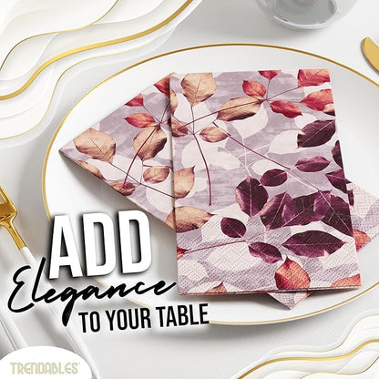 Trendables Floral Napkins for decoupage 200 Pcs 3 Ply floral paper napkins decorative Guest Towels Disposable Bathroom, Flower Design For Tea Party Decorations, Dinners & Weddings