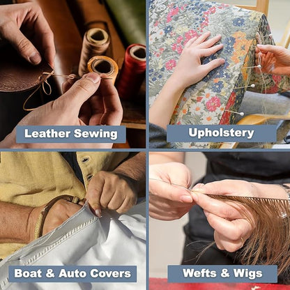 Mandala Crafts Rust Heavy Duty Thread -1500 Yds Tex 90 Thread for Sewing Drapery Jeans Leather Hair Outdoor Marine Upholstery