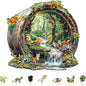 Wooden Puzzles for Adults, Fox Wooden Jigsaw Puzzle for Adults, 440 PCS Unique Animal Shape Wood Puzzles Adult, Birthday Party Gifts for Friends & Family Leisure Time Game Home Decor (XL-17.3*16.6in)