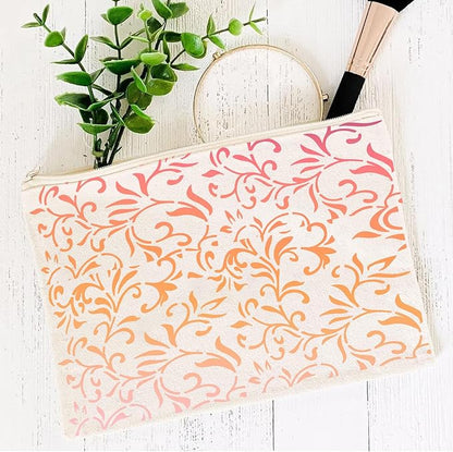 Stencils for Crafts Reusable Texture Stencils for Painting 8x4inch Background Stencil Drawing Templates for Wood Canvas Furniture Scrapbooking