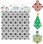 CHGCRAFT Plaid Pattern Polymer Clay Texture Sheets Rhombus Style Silicone Texture Stamp Clay Texture Mat Modeling Pattern Pad Sheets for Jewelry and Earrings Tools, 5.5x5.5 inch